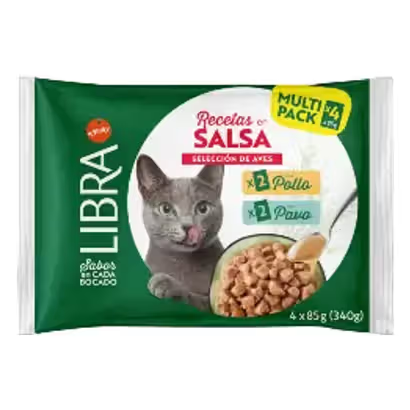 Libra Gato Adulto Frango e Peru - Ração húmida para gato