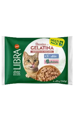 Libra Cat Wet Food Multipack 4 Tuna & Salmon in Jelly