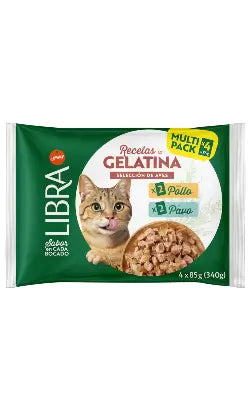 Libra Gato Adulto Pollo y Pavo en Gelatina - Comida húmeda para gato