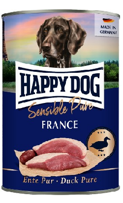 Alimento Húmido para Cão Happy Dog Sensible Pure France Pato | Wet (Lata) | 400 g