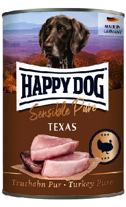 Alimento Húmido para Cão Happy Dog Sensible Pure Texas Peru | Wet (Lata) | 400 g
