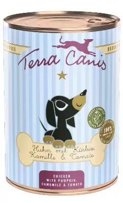 Terra Canis Puppy Pollo con Calabaza, Manzanilla y Tomate