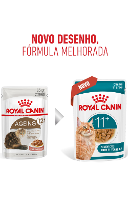 Alimento Húmido para Gatos Royal Canin Cat Ageing +11 in Gravy | Wet (Saqueta) | 12 x 85 g