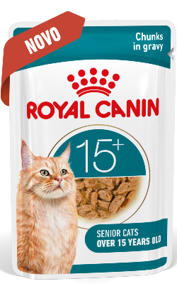 Alimento Húmido para Gatos Royal Canin Cat Ageing +15 in Gravy | Wet (Saqueta) | 12 x 85 g