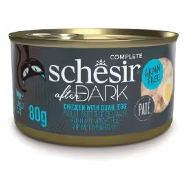 Schesir After Dark Gato Adulto Pollo y Huevo de Codorniz Grain-Free - Comida húmeda para gatos