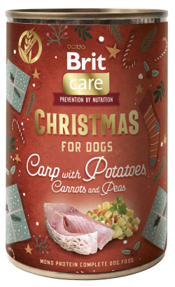 Alimento húmido para Cão Brit Care Dog Christmas Carp & Potatoes | Natal 2025 | Wet (Lata) | 400 g
