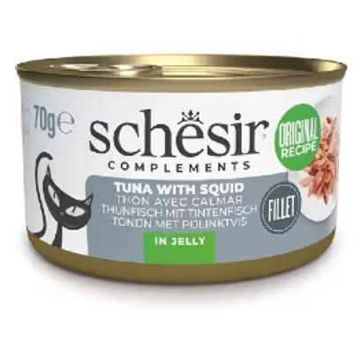 Schesir Gato Adulto Atum e Lulas - Ração húmida para gato