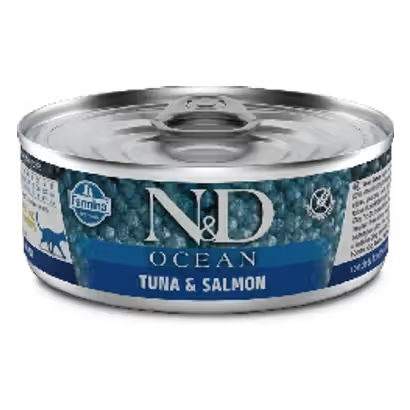 N&D Ocean Gato Adulto Atum e Salmão - Ração húmida para gato