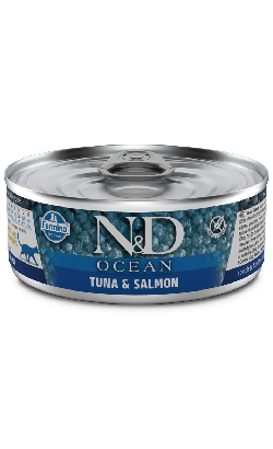 Alimento húmido para gato N&D Ocean Cat Tuna & Salmon Adult | Wet (Lata) | 70 g