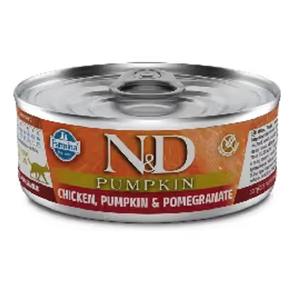 N&D Pumpkin Adult Cat Grain-Free Chicken, Pumpkin and Pomegranate - Wet cat food