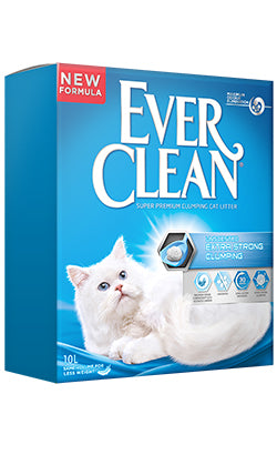 Areia para Gatos Auto Aglomerante Ever Clean Extra Strong Unscented | 10 Litros