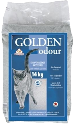 Areia para Gatos Auto Aglomerante Golden Odour | 7 kg