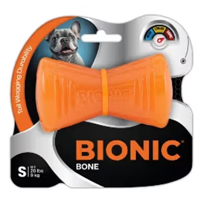 Juguete biónico para perro con forma de hueso y soporte para snacks