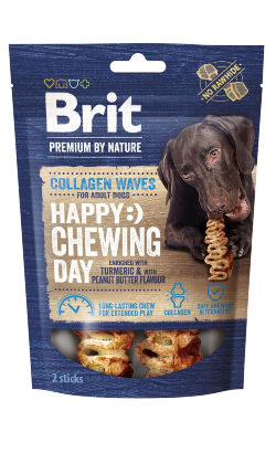 Biscoitos para Cão Brit Premium by Nature Dog Collagen Chews Waves | 2 Sticks