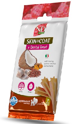 Biscoitos para cão N&D Quinoa Dog Skin & Coat Herring Adult Medium Maxi | 110 g