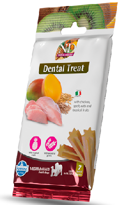 Biscoitos para cão N&D Tropical Selection Dog Dental Treat Chicken Adult Medium Maxi | 110 g