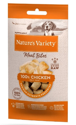 Biscoitos para cão Natures Variety Dog Freeze Dried Meat Bites Chicken | 20 g