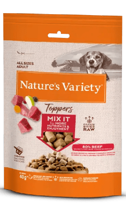 Biscoitos para cão Natures Variety Dog Freeze Dried Toppers Beef	 | 120 g