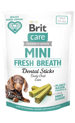 Biscoitos para Cão Brit Care Dog Mini Treats Fresh Breath | 120 g