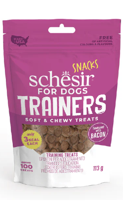 Schesir Dog Snack Trainers Bacon Dog Biscuits