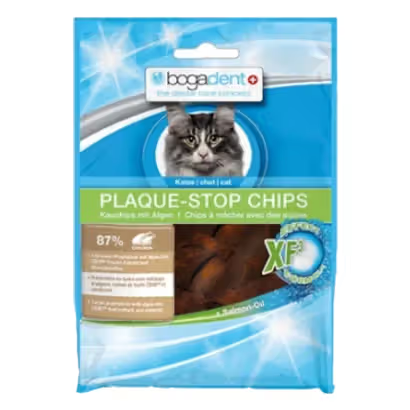 Biscoitos para Gato Bogadent Gato Plaque-Stop Chips Frango