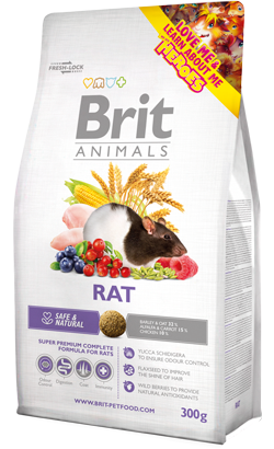 Ração para Roedores Brit Animals Rat | 300 g
