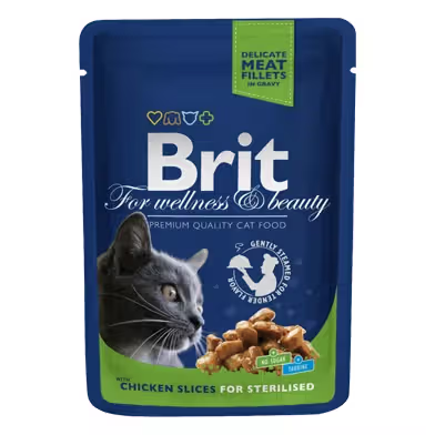 Brit Premium by Nature Sterilised Adult Cat Chicken - Wet food for sterilised cats
