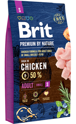 Ração para Cão Brit Premium by Nature Adult Small Dog | 1 kg