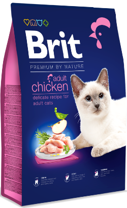 Ração para Gatos Brit Premium by Nature Cat Adult Chicken | 8 kg