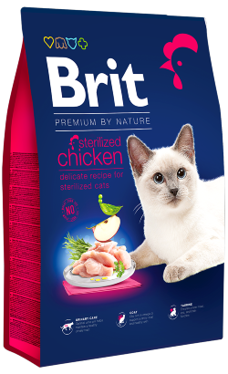 Ração para Gatos Brit Premium by Nature Cat Sterilized Chicken | 8 kg
