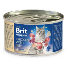 Brit Premium by Nature Gato Adulto Grain-Free Frango e Bovino - Ração húmida para gato
