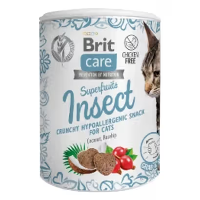 Brit Care Cat Snack Superfruits Insect Biscuits