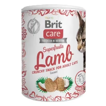 Brit Care Cat Snack Superfruits Lamb Biscuits