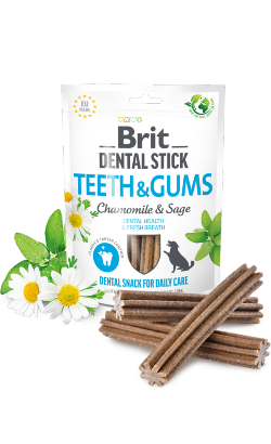 Brit Care Dog Dental Stick Teeth & Gums with Chamomile & Sage | 7 sticks