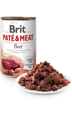 Brit Care Paté & Meat Perro Adulto Vacuno Grain-Free - Comida húmeda para perro