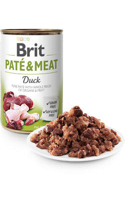 Ração húmida para Cão Brit Care Dog Paté & Meat Duck | Wet (Lata) | 800 g