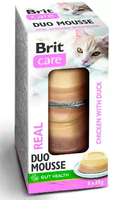 Brit Care Duo Mousse Adult and Senior Cat Chicken and Duck - Wet cat food