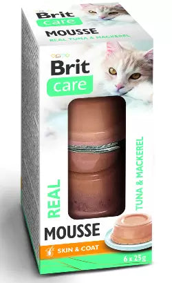 Brit Care Mousse Gato Adulto y Sénior Atún y Caballa - Comida húmeda para gato