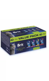 Brit Premium by Nature Adult Cat Value Pack Delicate Chunks in Gravy