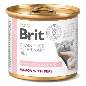 Brit Veterinary Diet Hypoallergenic Cat Grain-Free - Wet food for cats with allergies