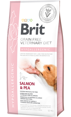 Brit Veterinary Diet Dog Hypoallergenic Grain-Free Salmon & Pea | 12 kg