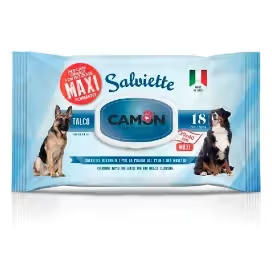 Toallitas húmedas Camon Maxi Talc para perros
