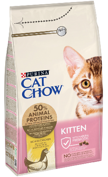 Ração para Gatos Cat Chow Kitten Chicken | 15 kg 