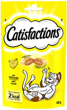 Biscoitos Catisfaction Snack Queijo para Gatos | 6 x 60 g