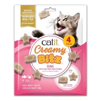 Catit Creamy Snacks Bitz Gato Adulto Atún y Cangrejo - Snack para gato