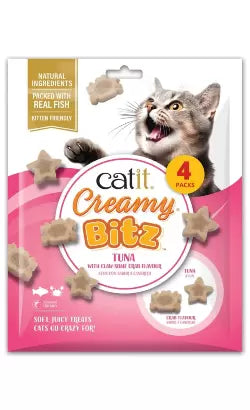 Catit Creamy Snacks Bitz Gato Adulto Atún y Cangrejo - Snack para gato