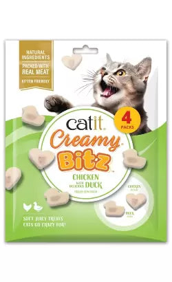 Catit Creamy Snacks Bitz Gato Adulto Pollo y Pato - Snack para gato