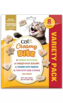 Catit Creamy Snacks Bitz Mix Pack Gato Adulto - Snack para gato