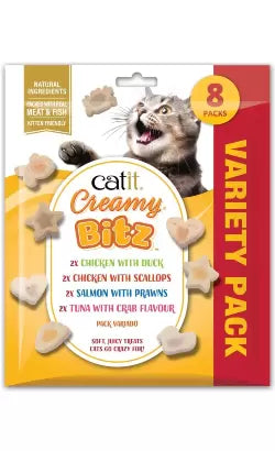 Catit Creamy Snacks Bitz Mix Pack Gato Adulto - Snack para gato