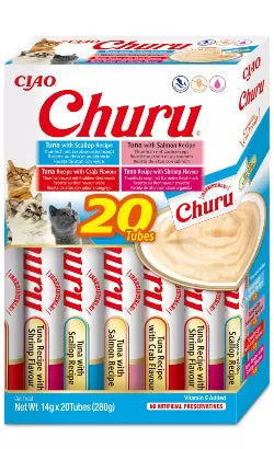 Churu Creamy Gato Adulto Atún y Marisco - Snack para gato